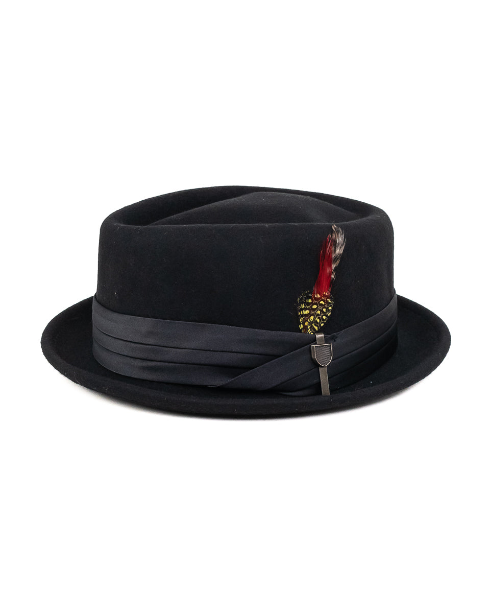Brixton - Pork Pie Hatt Svart - Stout