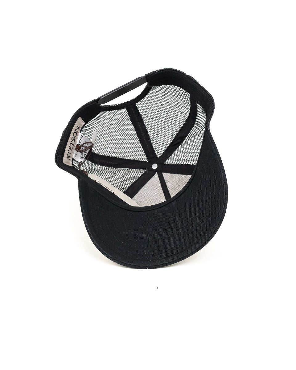 Stetson - Barn Truckerkeps Vit/Svart - American Heritage