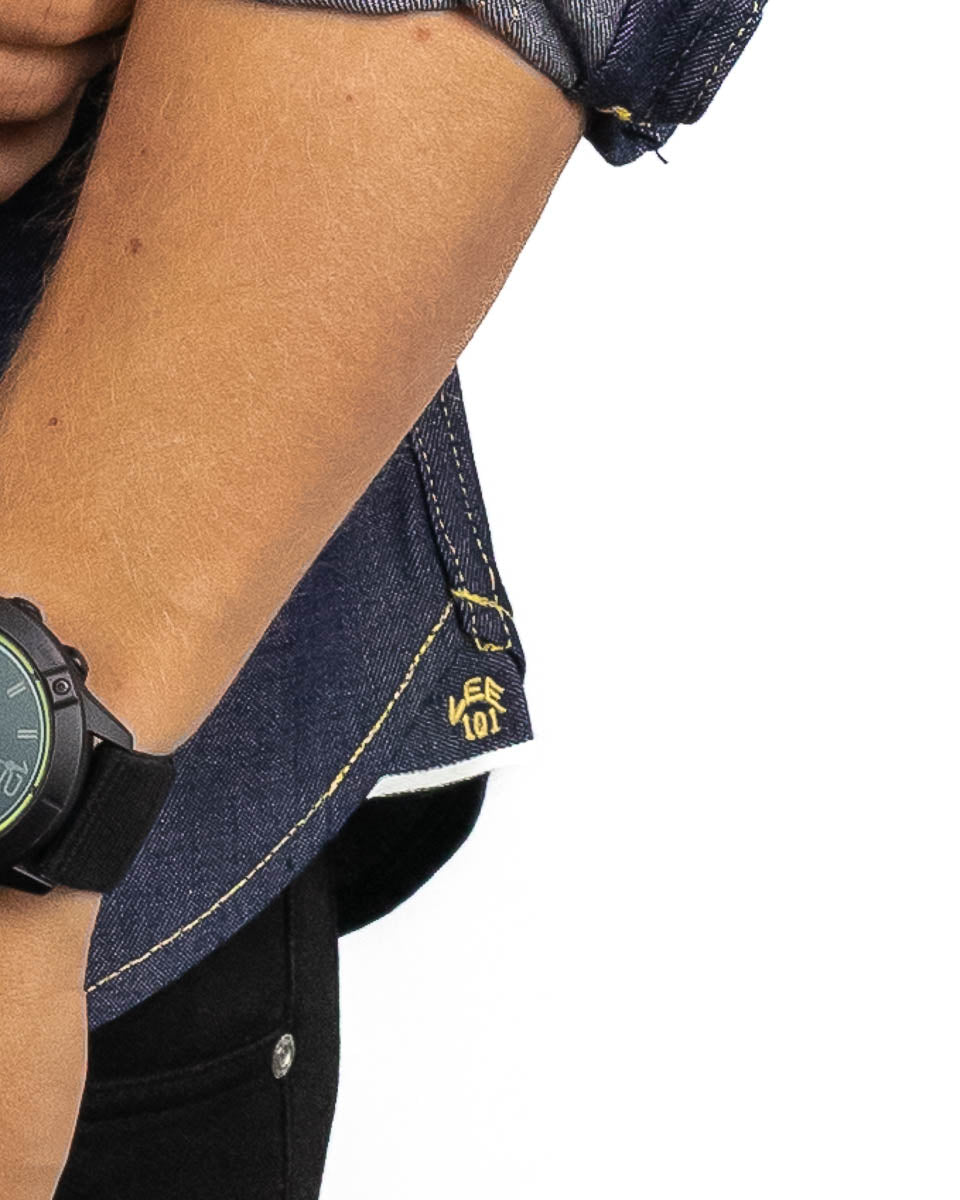 Lee 101 - Westernskjorta Selvedge Denim - 50s Western Shirt