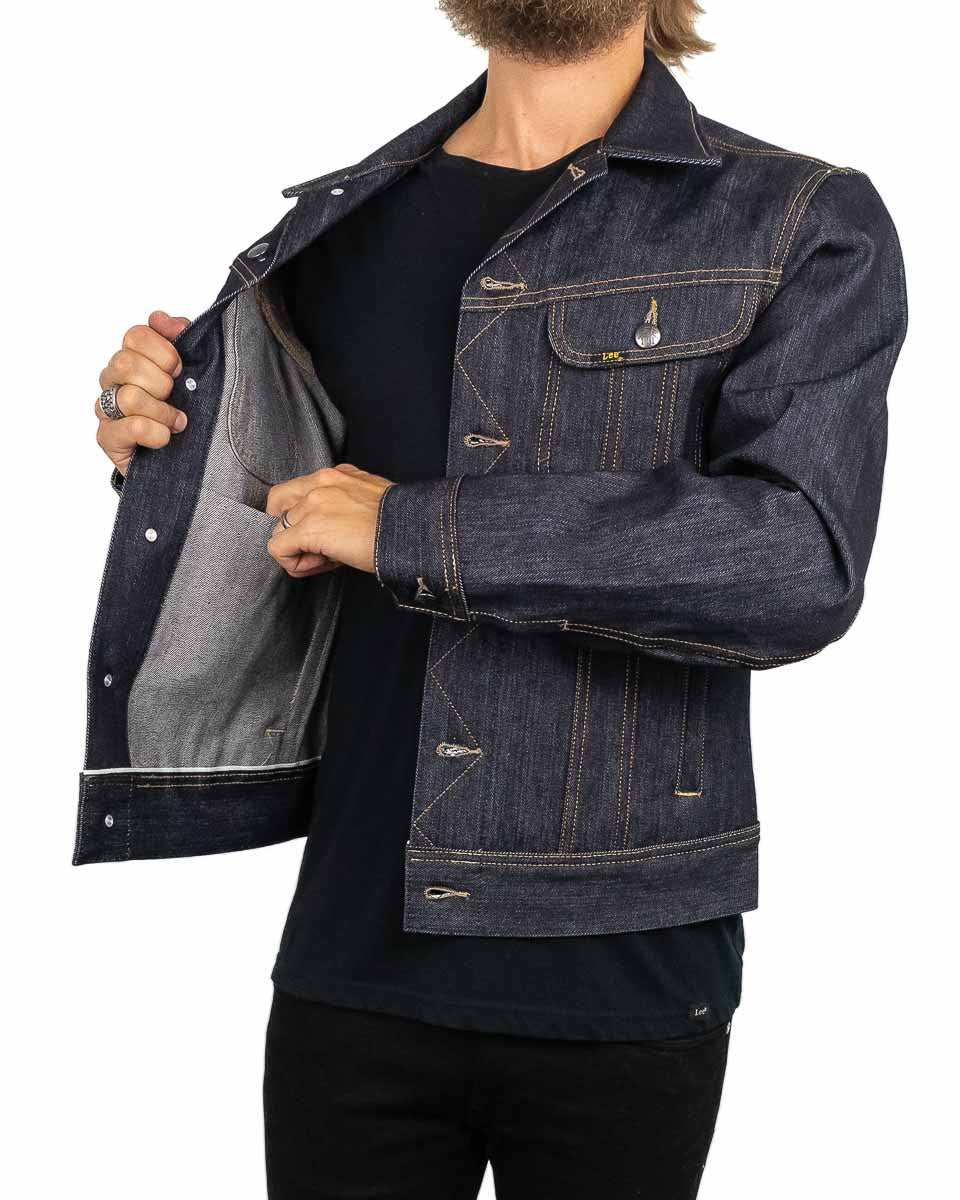 Lee Jeans - 101 Jeansjacka otvättad - Rider Jacket Dry