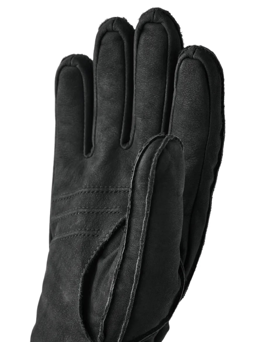 Hestra Joar i svart nubuck, detalj