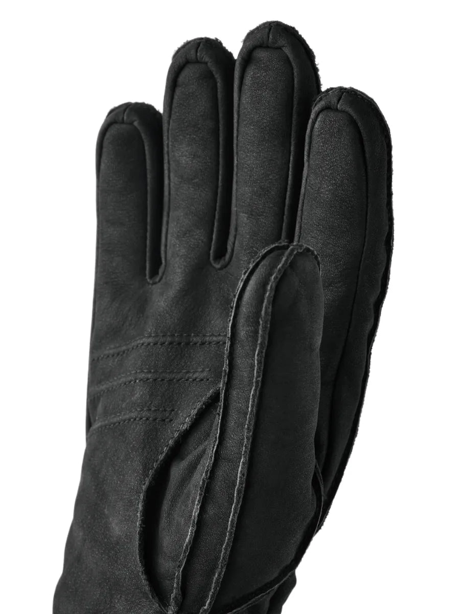 Hestra Joar i svart nubuck, detalj