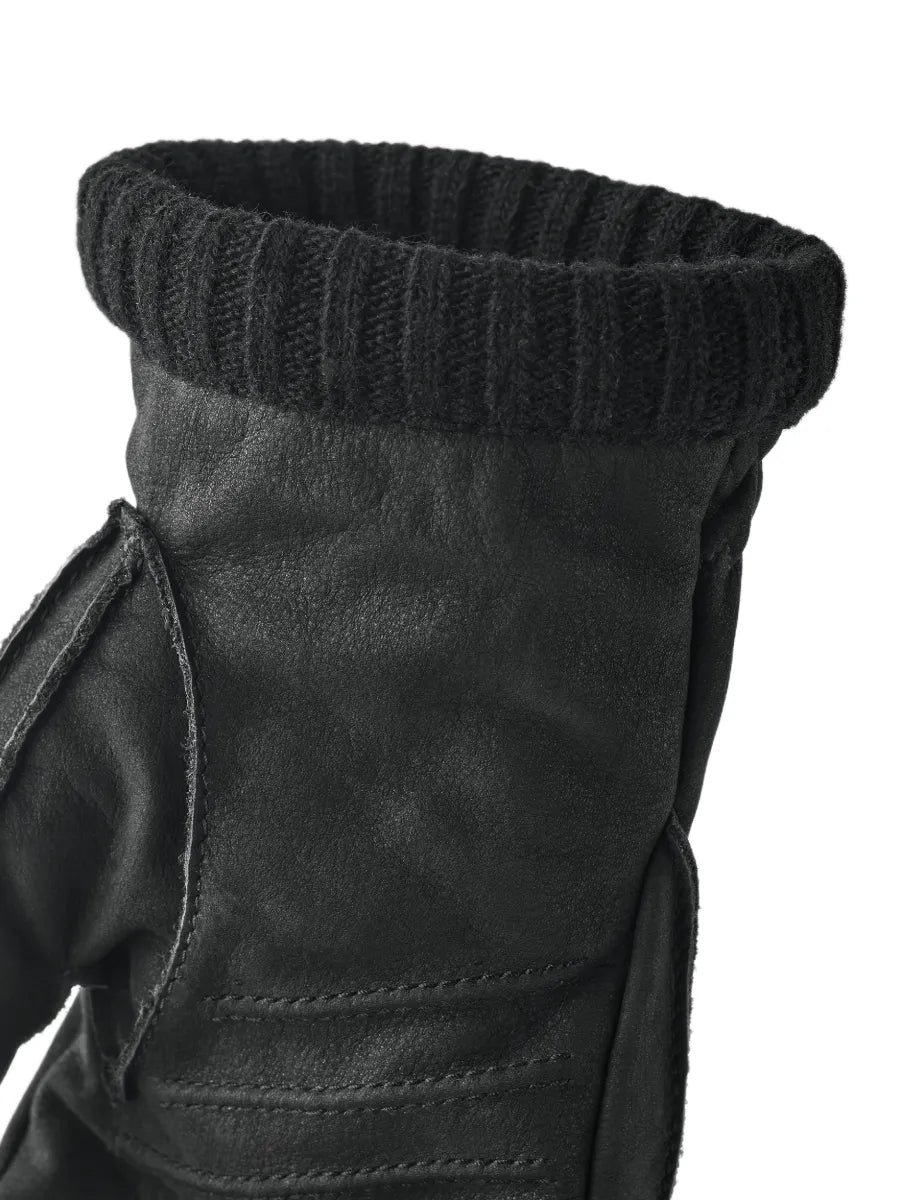 Hestra Joar i svart nubuck, detalj