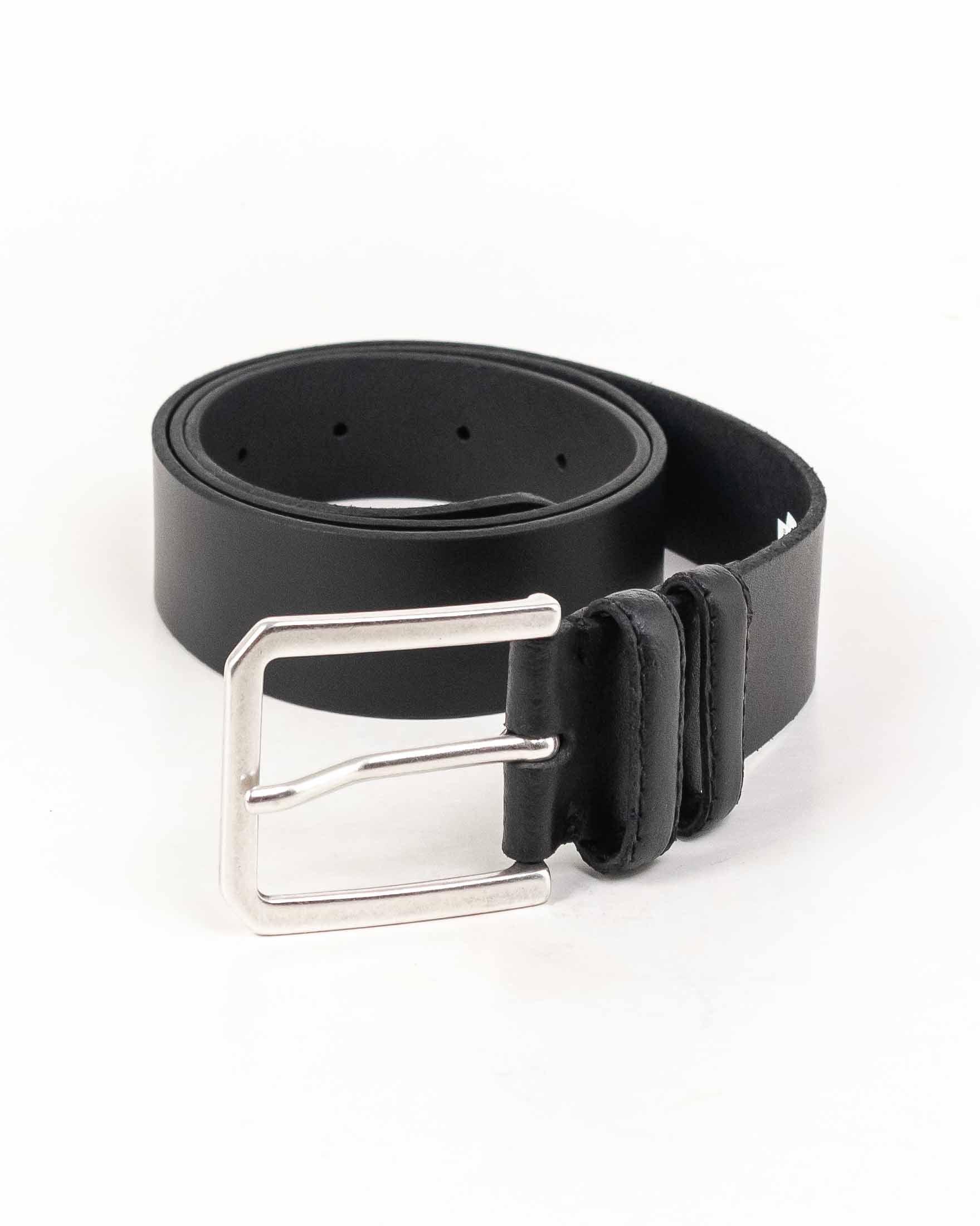 Wrangler - Läderbälte Svart - Slim Belt