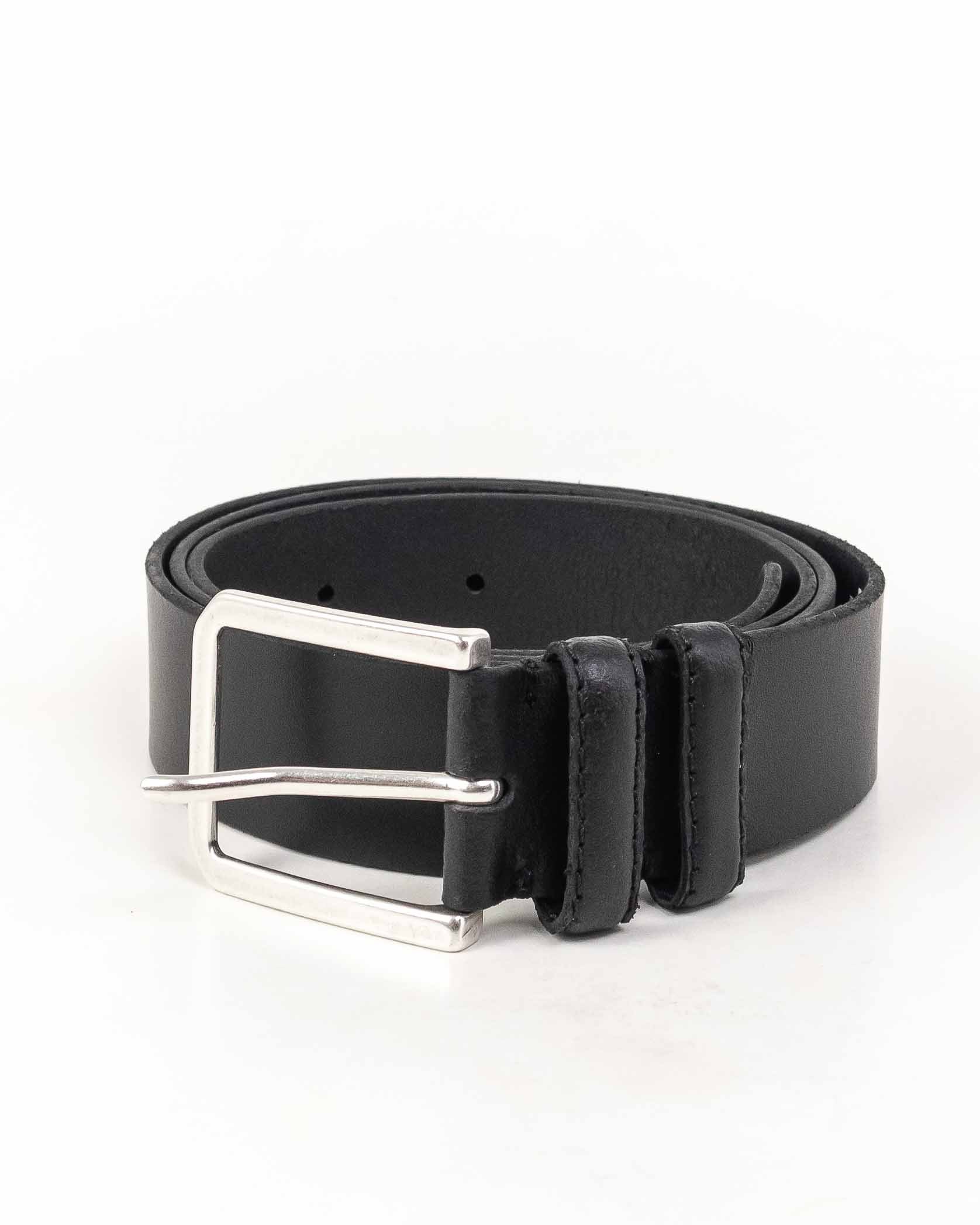 Wrangler - Läderbälte Svart - Slim Belt