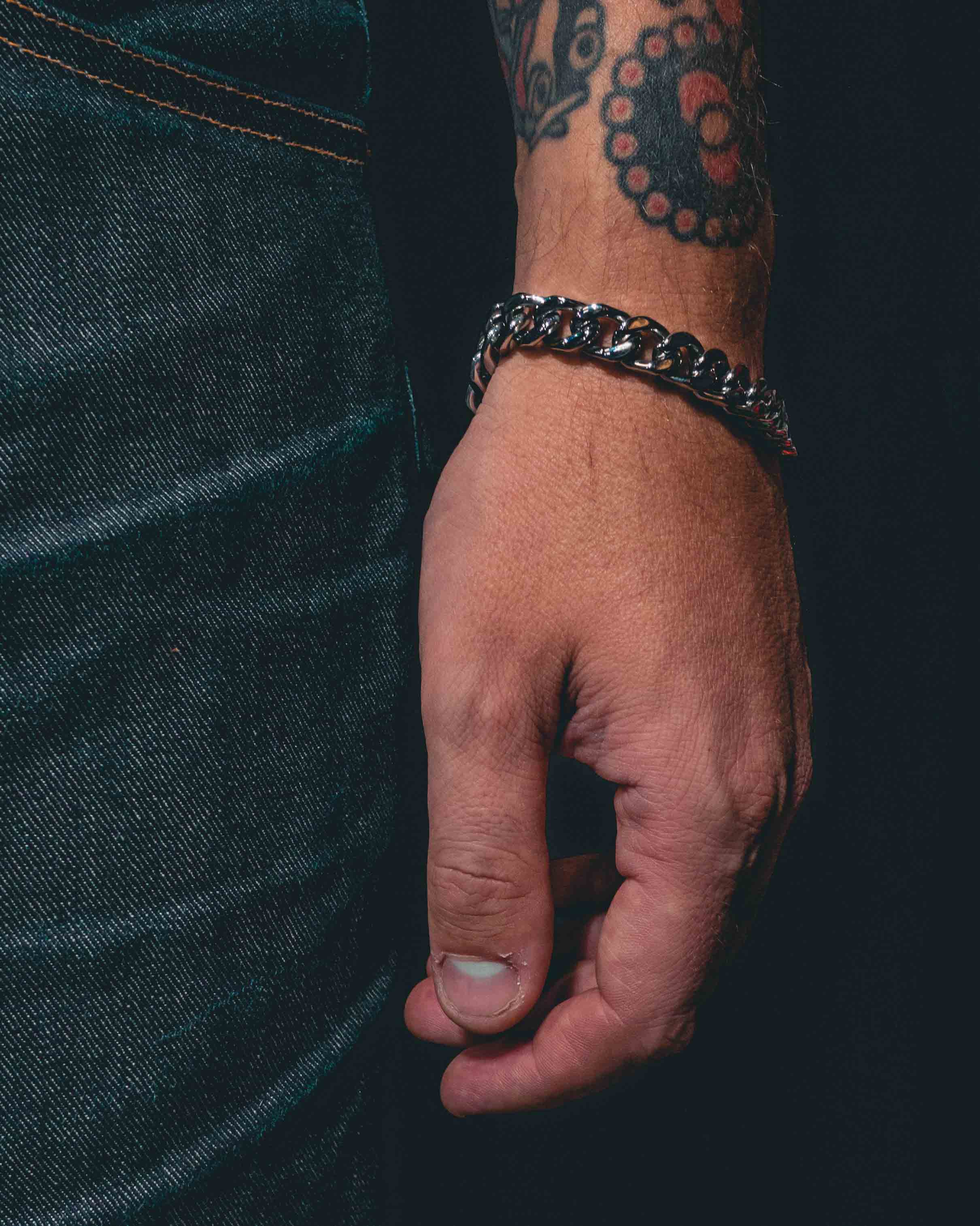 Jernhest - Putte Guld - Armband Pansarlänk