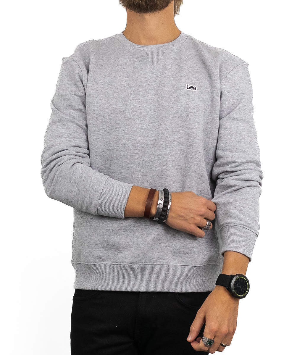 Lee Jeans - Sweatshirt Grå - Plain Crew