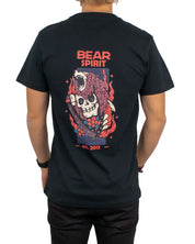 Jernhest - T-shirt m Björn Svart - Bear Spirit