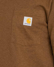 Carhartt - T-shirt med ficka Valnöt - K87 Pocket
