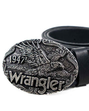 Wrangler - Bälte med Örn Spänne Svart - Eagle Belt