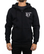 Jernhest Kickstart My Heart Hoodie - Svart Zip-Hoodie med Grafiskt Tryck