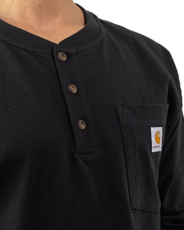 Carhartt - Henley T-shirt Svart - Pocket Henley