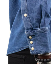 Wrangler - Denimskjorta Tvättad Blå - 27MW Icon