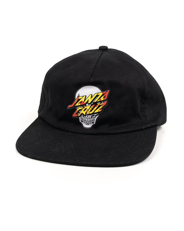 Santa Cruz - Keps Snapback Svart Ostrukturerad - Dressen Skull