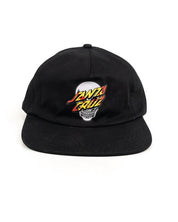 Santa Cruz - Keps Snapback Svart Ostrukturerad - Dressen Skull