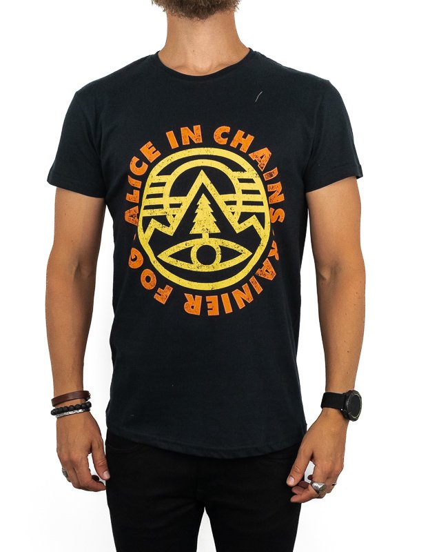 Band Tee - Alice in Chains T-Shirt - Pine Emblem - Svart