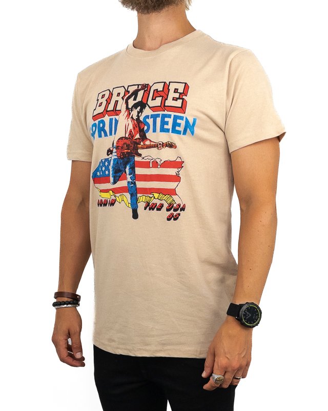 Band Tee - Bruce Springsteen T-Shirt - Born in The USA '85 - Sand