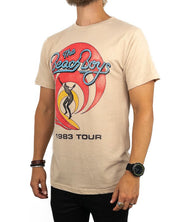 Band Tee - The Beach Boys T-Shirt - 1983 Tour - Sand