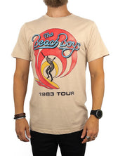 Band Tee - The Beach Boys T-Shirt - 1983 Tour - Sand