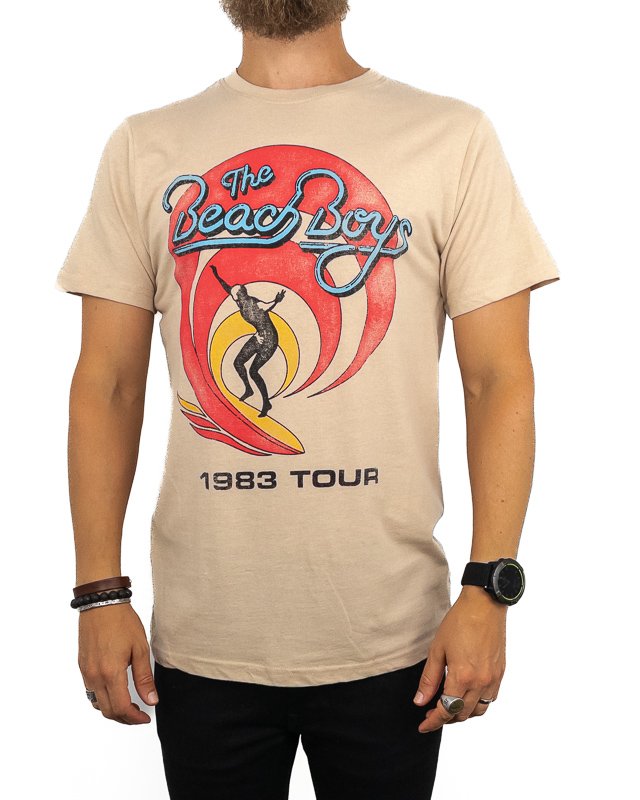 Band Tee - The Beach Boys T-Shirt - 1983 Tour - Sand