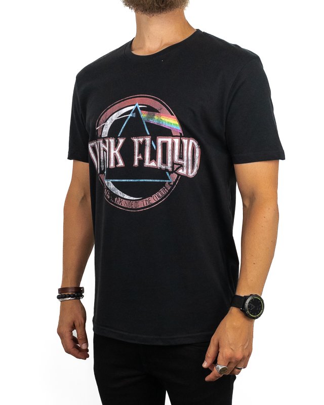 Band Tee - Pink Floyd T-Shirt - Dark Side of the Moon - Svart