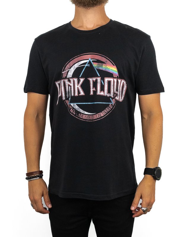 Band Tee - Pink Floyd T-Shirt - Dark Side of the Moon - Svart