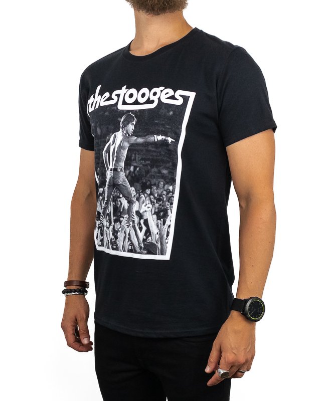 Band Tee - Iggy & The Stooges T-Shirt - Crowd walk - Svart