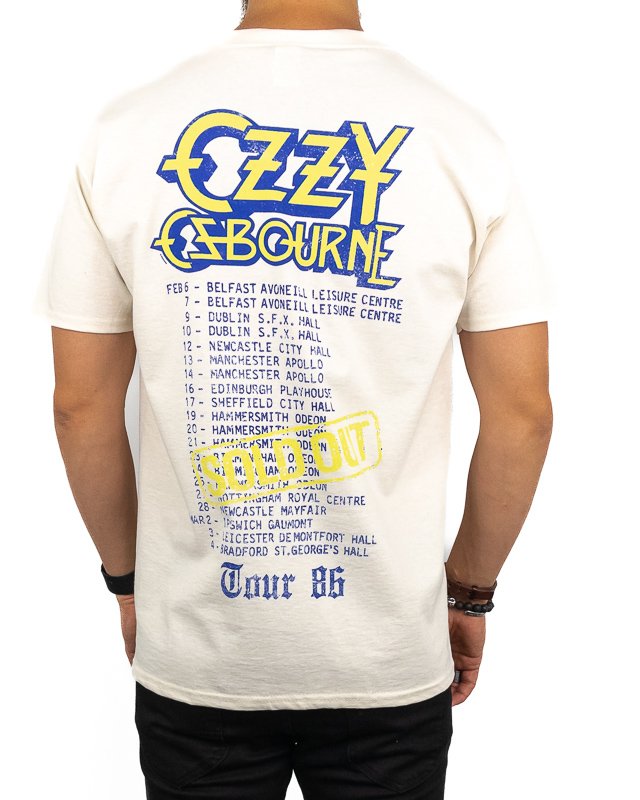 Band Tee - Ozzy Osbourne T-Shirt - The Ultimate Sin Tour '86 - Vit