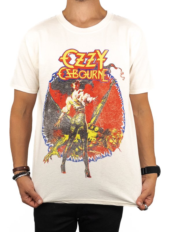Band Tee - Ozzy Osbourne T-Shirt - The Ultimate Sin Tour '86 - Vit