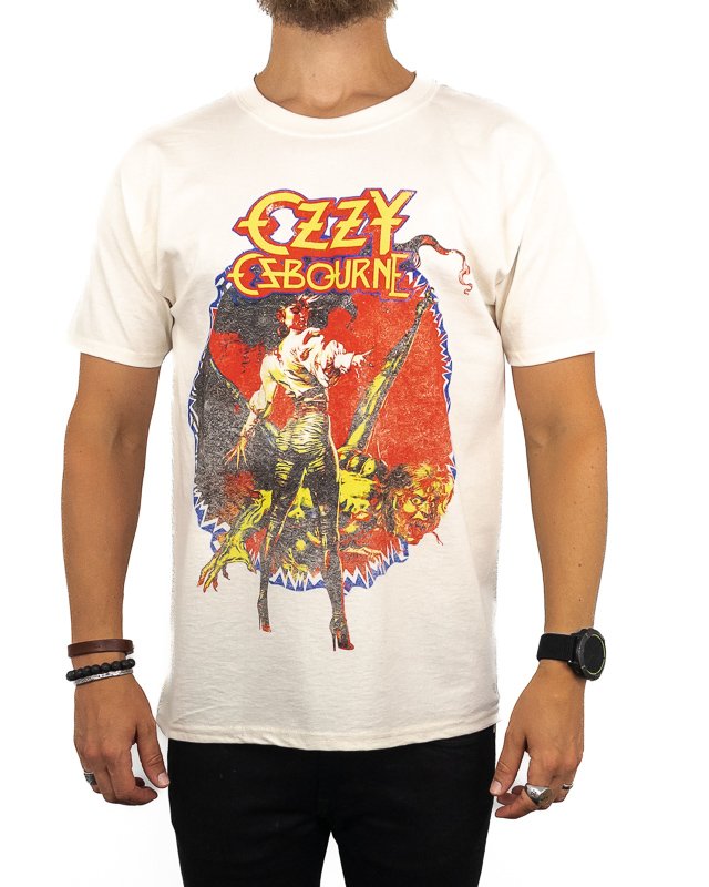Band Tee - Ozzy Osbourne T-Shirt - The Ultimate Sin Tour '86 - Vit