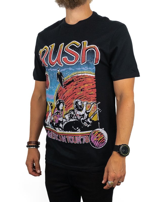 Band Tee - Rush T-Shirt - US Tour 1978 - Svart