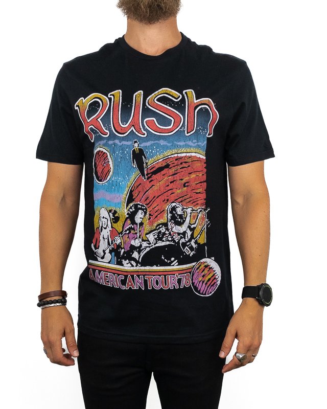 Band Tee - Rush T-Shirt - US Tour 1978 - Svart