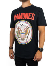 Band Tee - Ramones T-Shirt - Full Colour Seal - Black