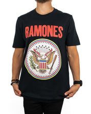 Band Tee - Ramones T-Shirt - Full Colour Seal - Black