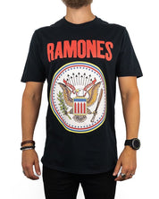 Band Tee - Ramones T-Shirt - Full Colour Seal - Black