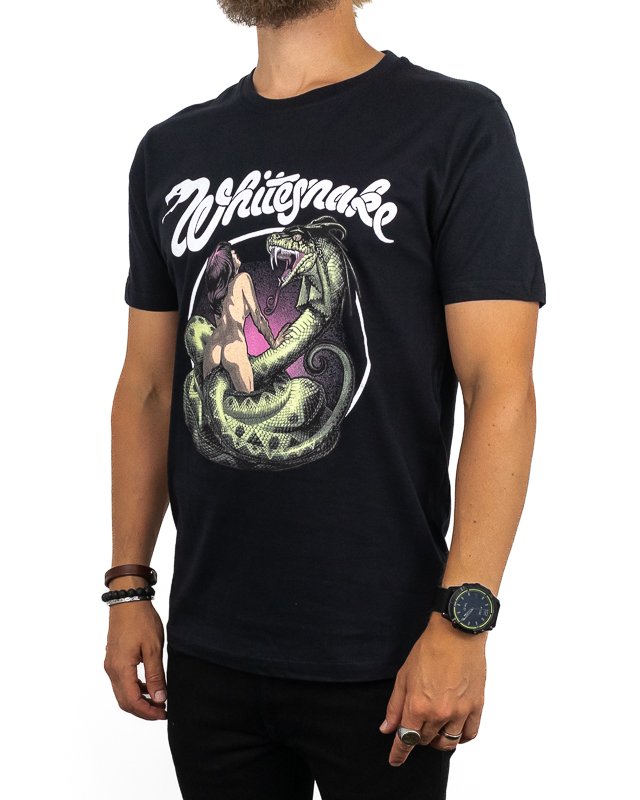 Band Tee - Whitesnake T-Shirt - Love Hunter - Svart