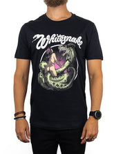Band Tee - Whitesnake T-Shirt - Love Hunter - Svart