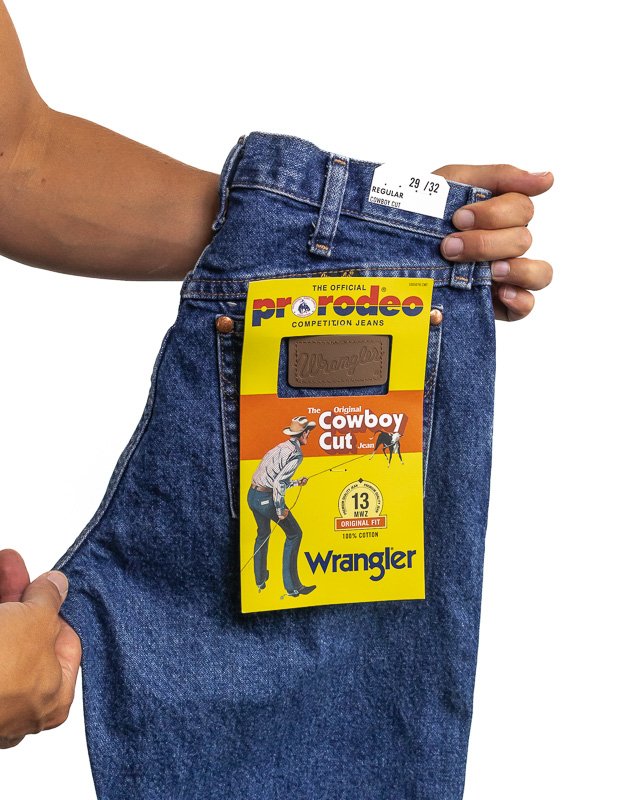 Wrangler - Jeans 100% Bomull Stentvättade - 13MWZ Cowboycut