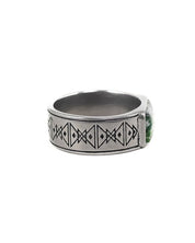 Jernhest - Alvan Ring - Silver - Ring med Kolmårdsmarmor