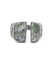 Jernhest - Hovs Ring - Silver - Ring med Kolmårdsmarmor