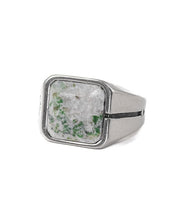 Jernhest - Ljung Ring - Silver - Ring med Kolmårdsmarmor