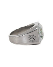 Jernhest - Ljung Ring - Silver - Ring med Kolmårdsmarmor