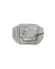 Jernhest - Ljung Ring - Silver - Ring med Kolmårdsmarmor