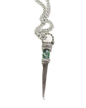 Jernhest - Risa Pendant - Silver - Hängsmycke med Kolmårdsmarmor