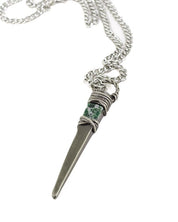 Jernhest - Risa Pendant - Silver - Hängsmycke med Kolmårdsmarmor