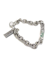 Jernhest - Torp Armband - Silver - Kedja med Kolmårdsmarmor