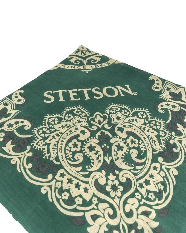 Stetson - Mönstrad Bandana - Grön
