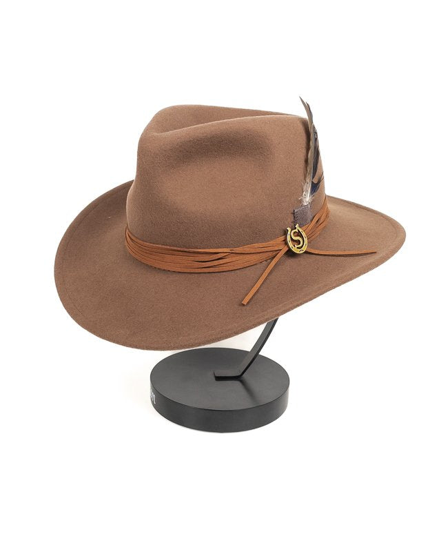 Stetson - Western Hatt Ullfilt - Brun