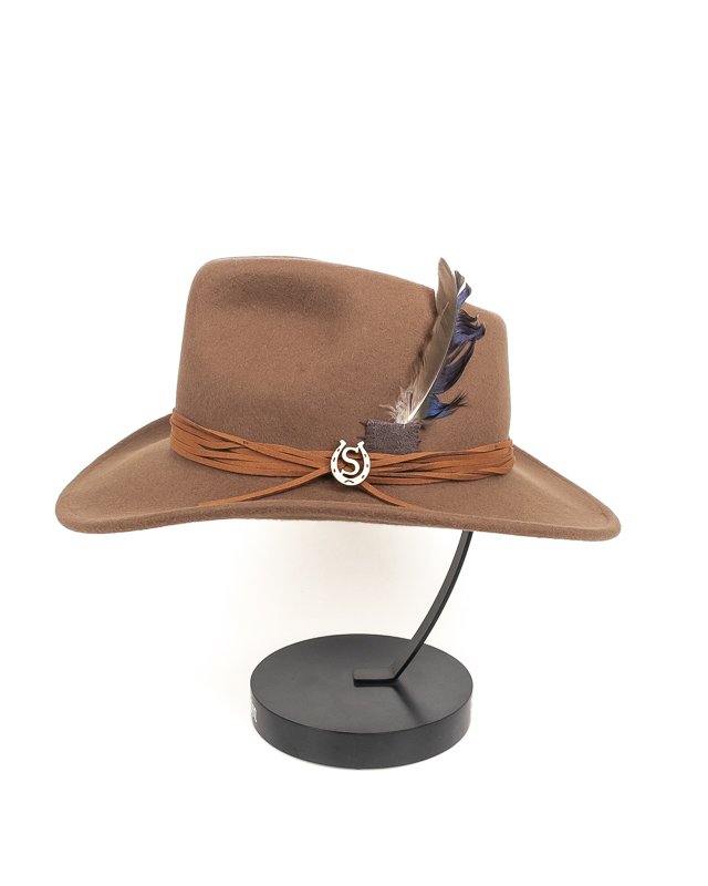Stetson - Western Hatt Ullfilt - Brun