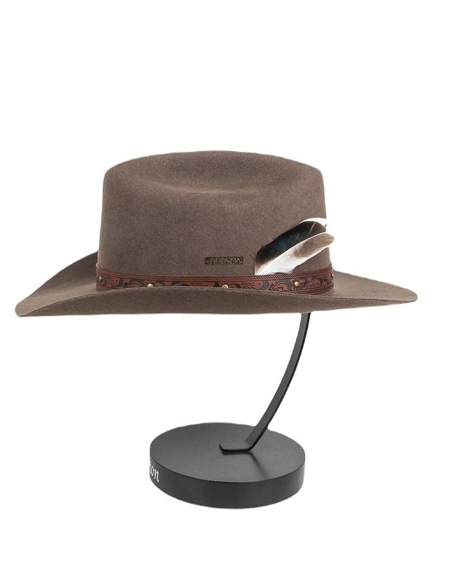 Stetson - Western - Cowboyhatt i Ullfilt - Ljustbrun